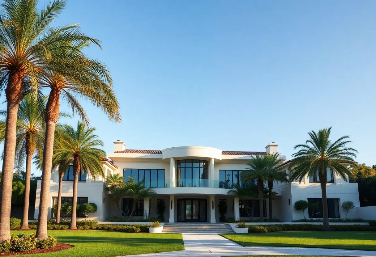 Luxurious mansion in Beverly Hills with expansive views
