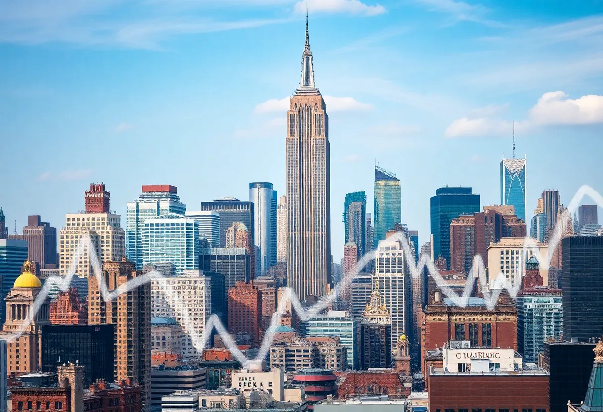 Dynamic city skyline symbolizing economic growth and real estate trends