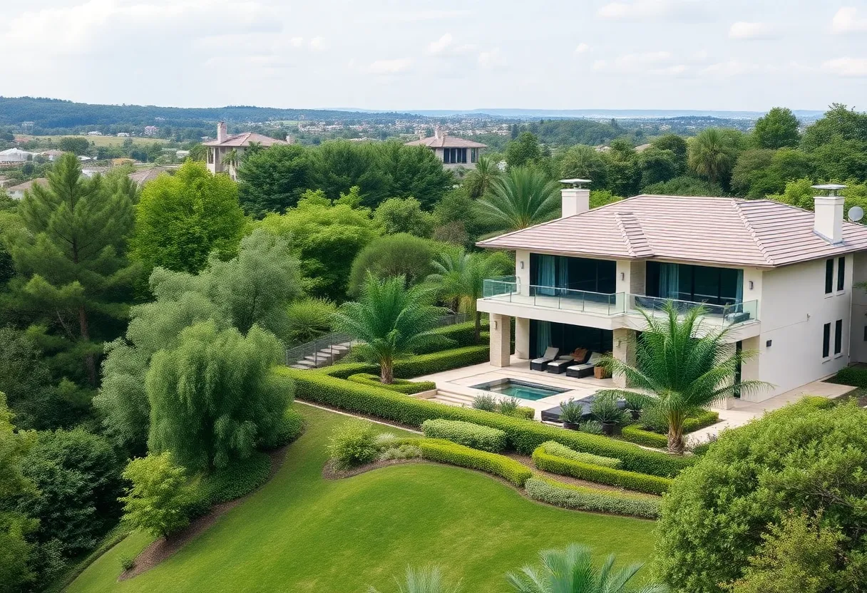 Modern single-family home highlighting high-end features