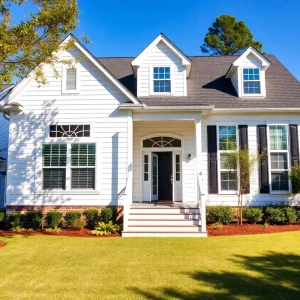 Various home renovation styles displayed in a Columbia SC neighborhood