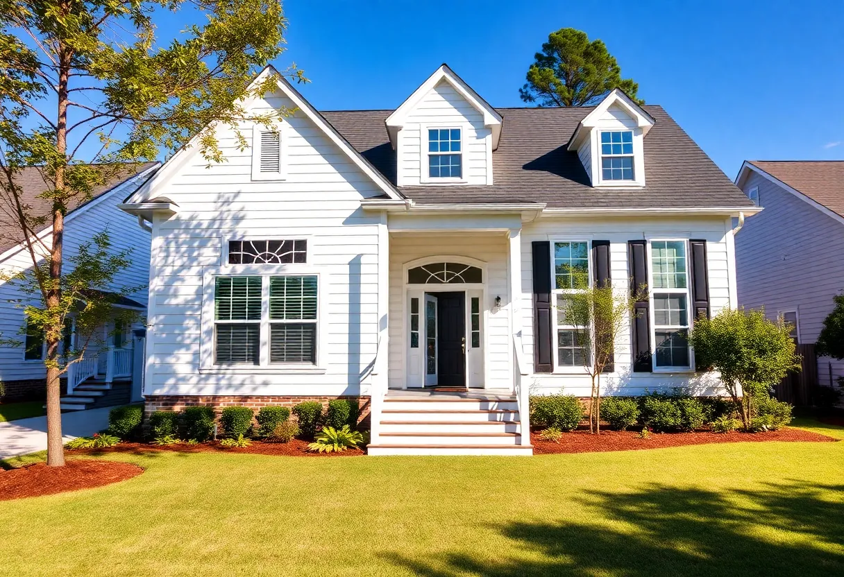 Various home renovation styles displayed in a Columbia SC neighborhood