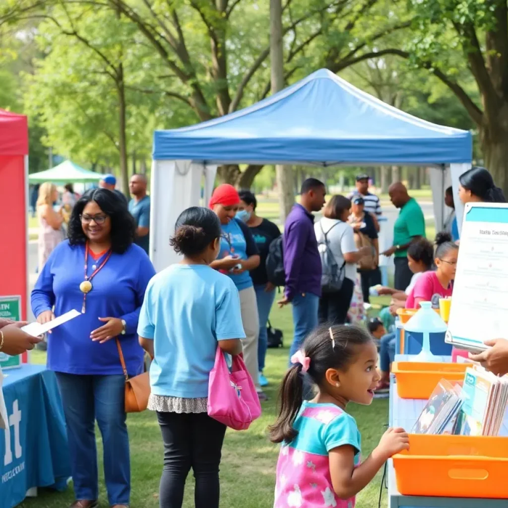 Community health fair in Milwaukee featuring health screenings and activities