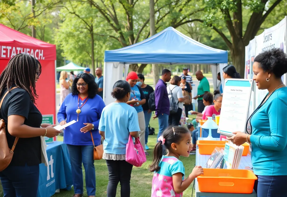 Community health fair in Milwaukee featuring health screenings and activities