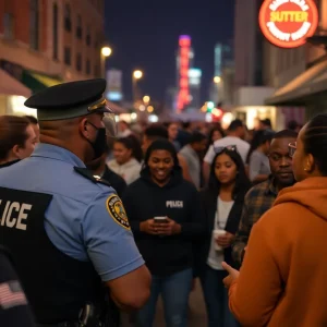 Police at an incident site in downtown Milwaukee