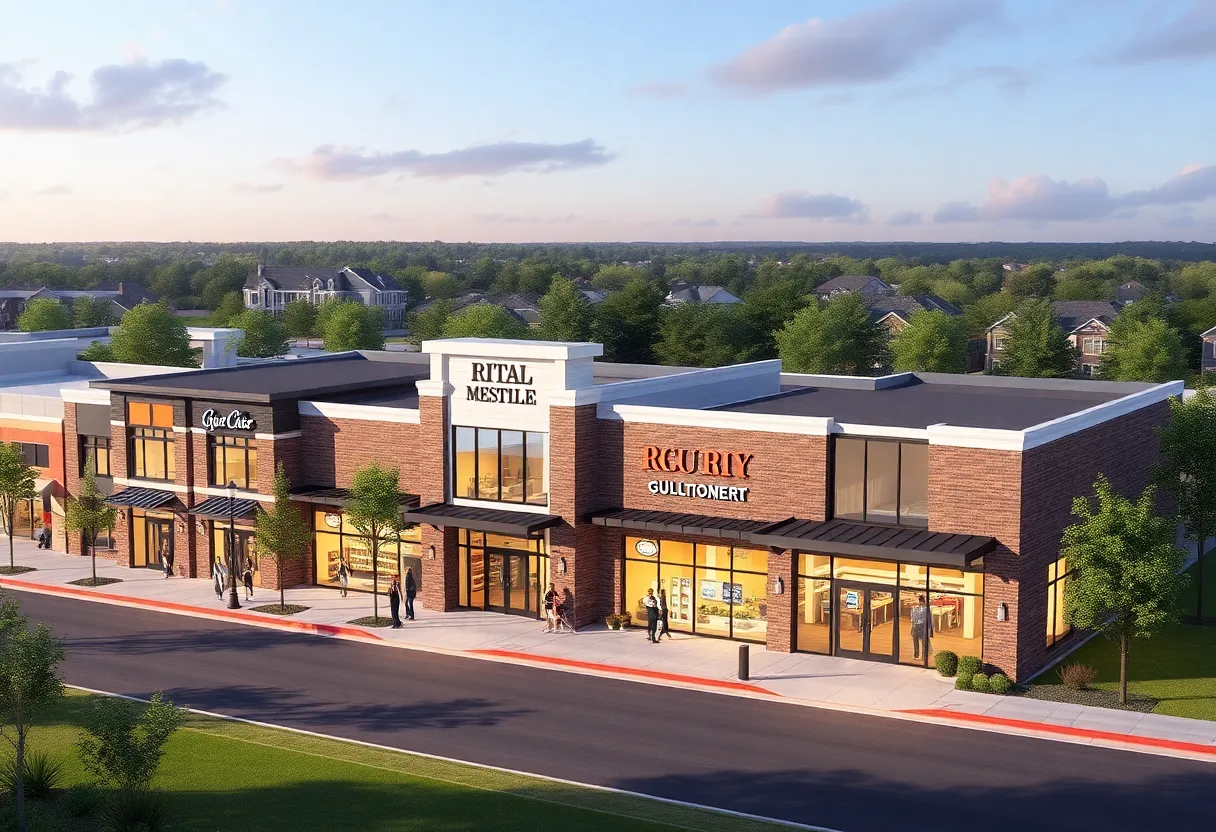 Architectural rendering of proposed retail developments in Milwaukee County