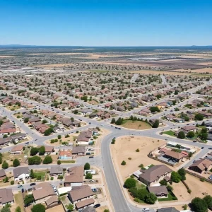 Scenic view of Pueblo's residential area