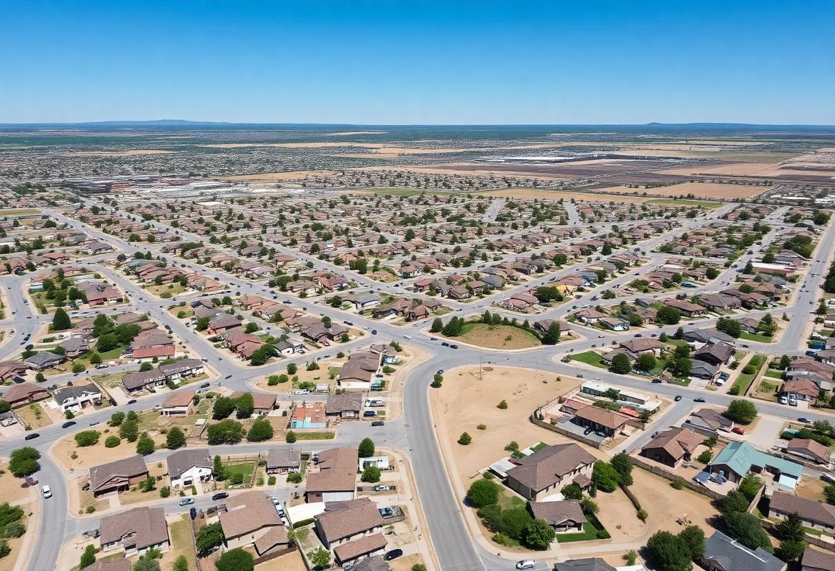 Scenic view of Pueblo's residential area