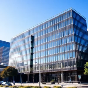 Modern office building in Sydney, Australia, reflecting real estate market dynamics.