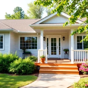 Exterior view of a ranch-style home near Seagull Beach, West Yarmouth