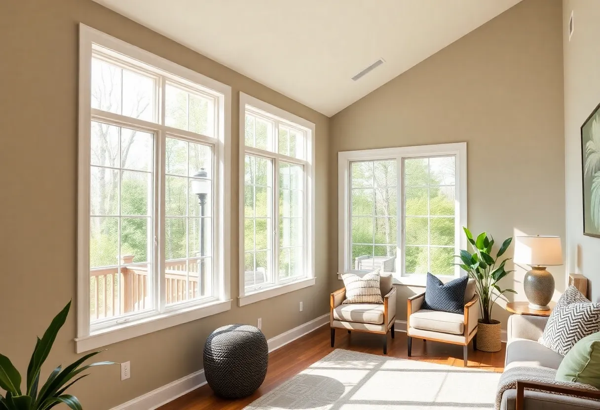 Beautiful energy-efficient windows in a Columbia SC home.