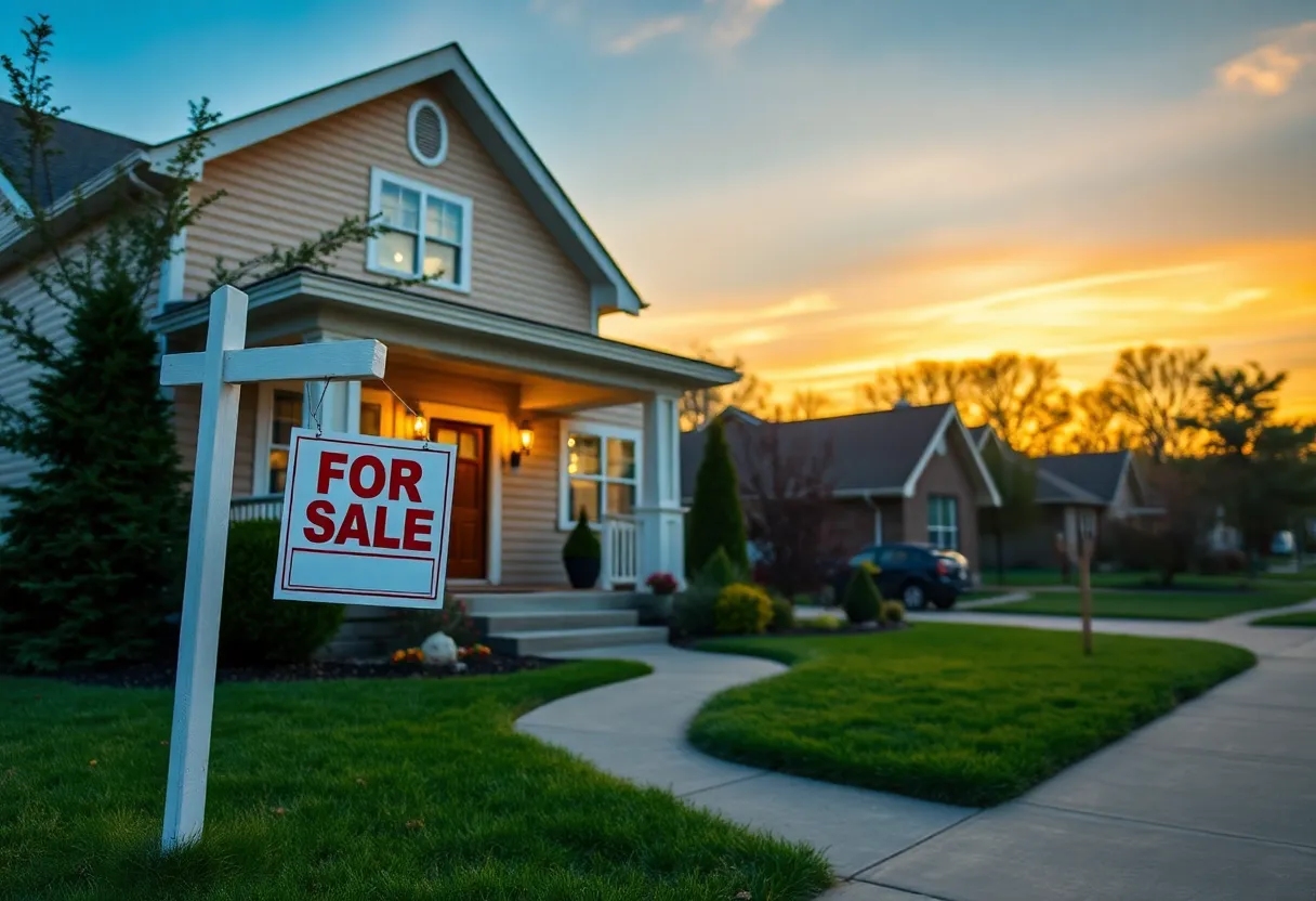 A family home in Milwaukee with a 'For Sale' sign