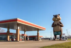 New Buc-ee's travel center in Oak Creek with gas pumps