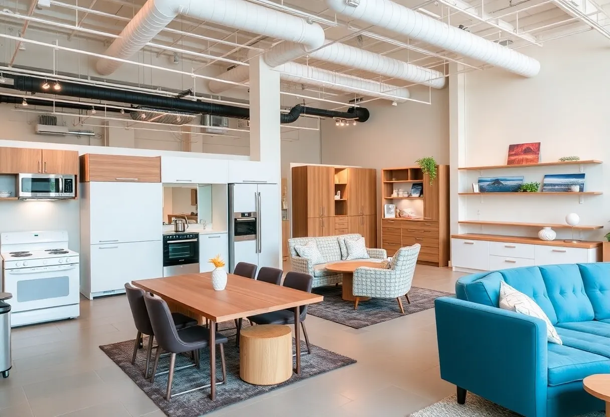 Colder's Furniture showroom filled with modern furniture and appliances