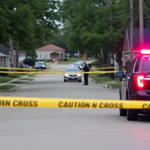 Police presence at a crime scene in South Milwaukee