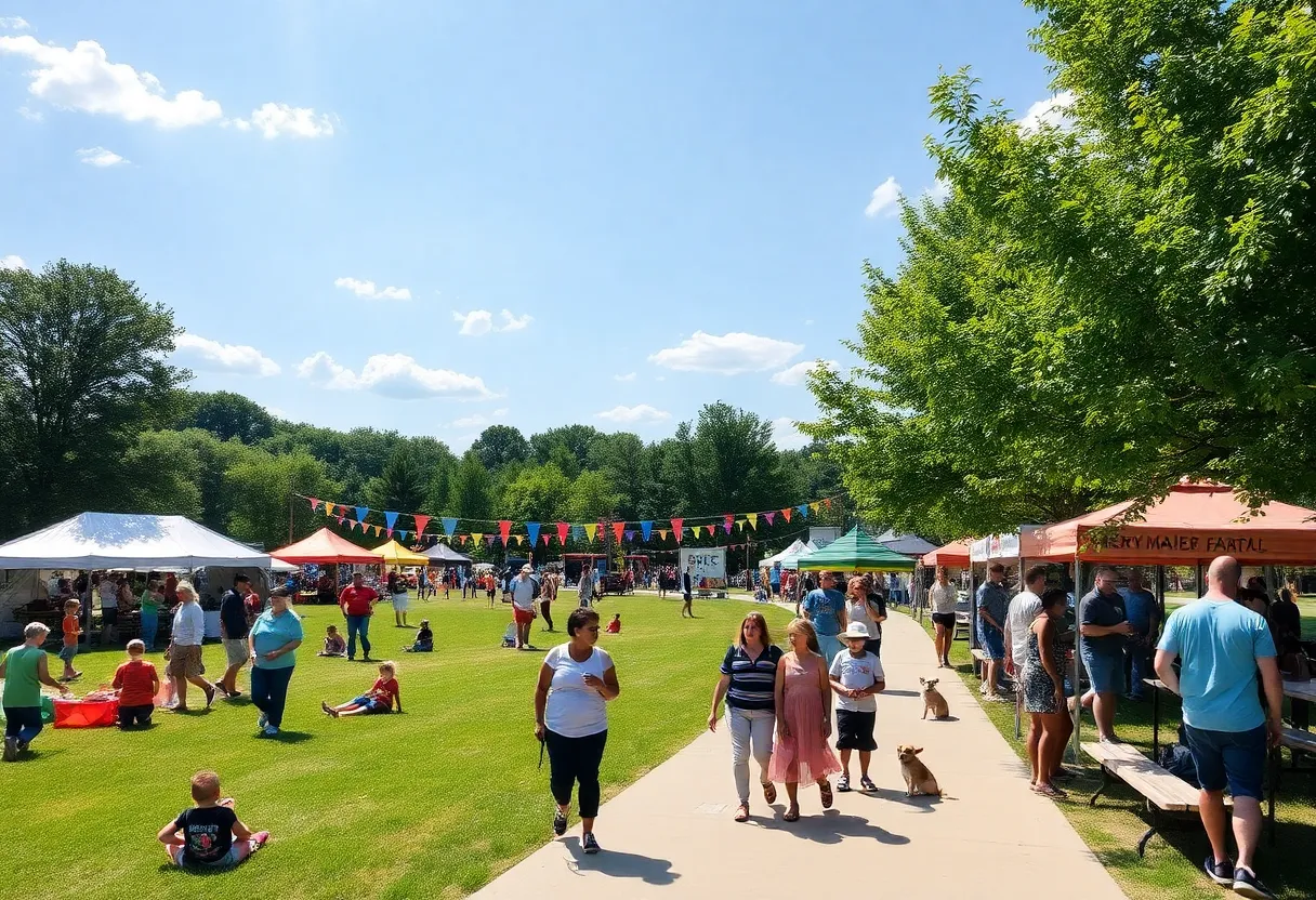 Families enjoying Labor Day at Henry Maier Festival Park in Milwaukee