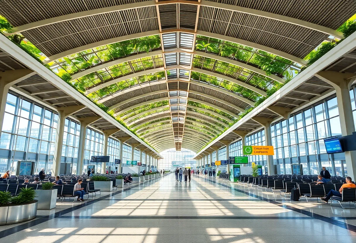 Architectural rendering of the Milwaukee airport's new Concourse E
