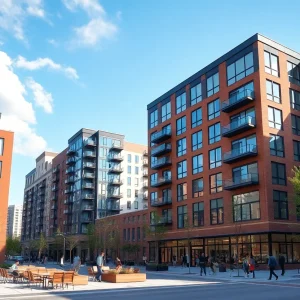 New apartment buildings in Milwaukee's urban landscape