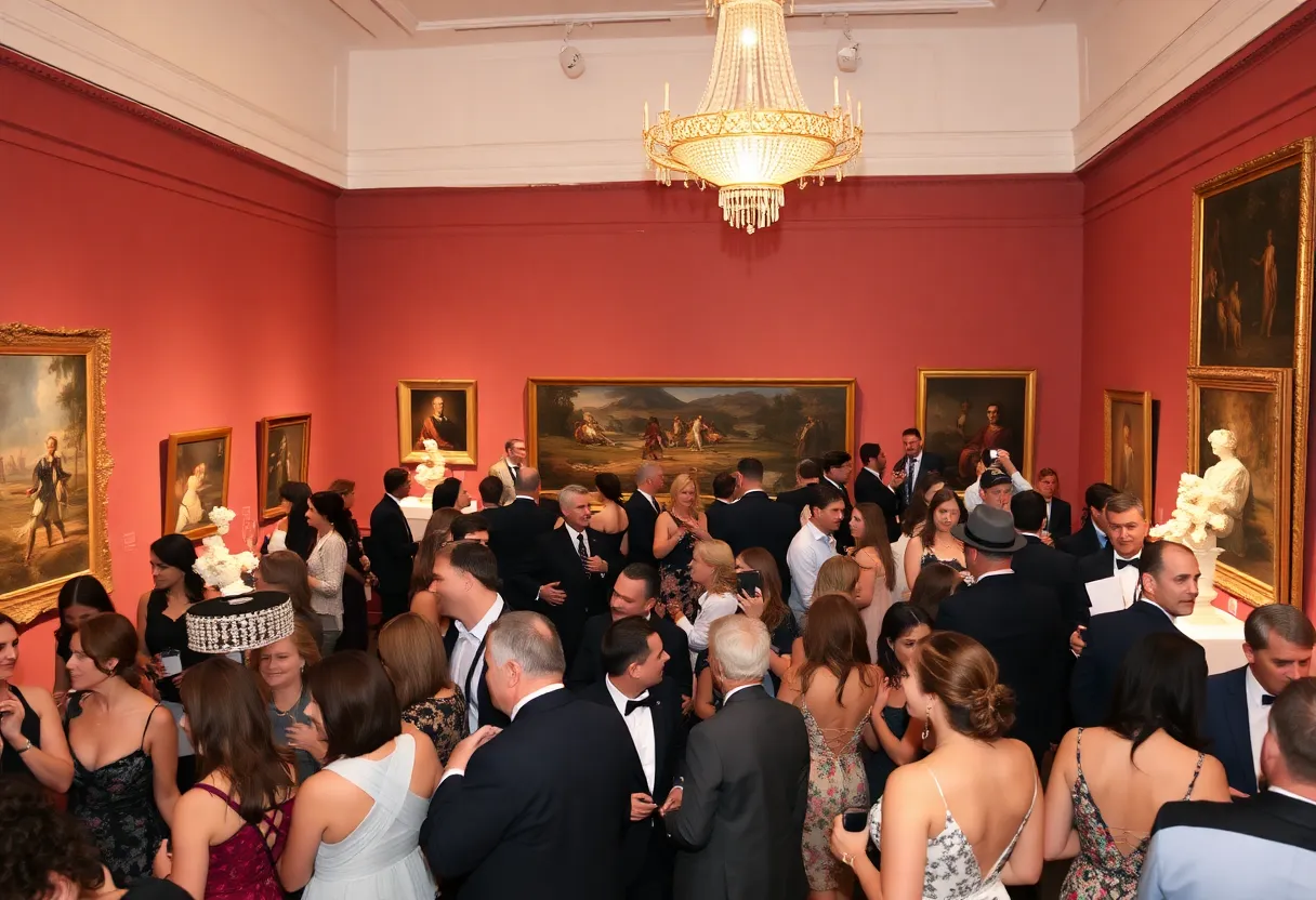 Attendees enjoying the Milwaukee Art Museum Art:Forward Gala
