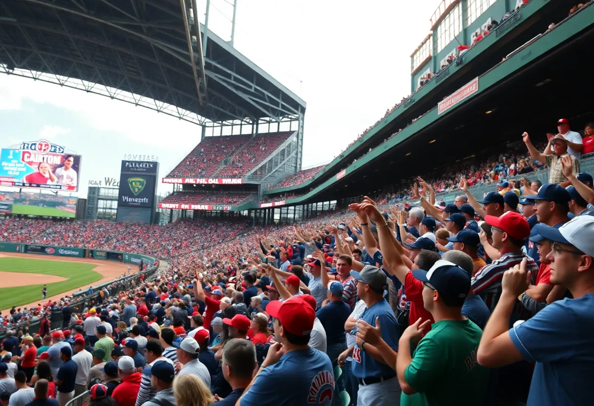 Fans celebrating the Milwaukee Brewers' best record in baseball.