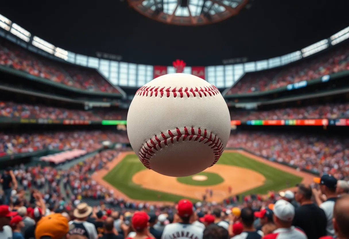 Baseball stadium filled with fans at a Brewers game