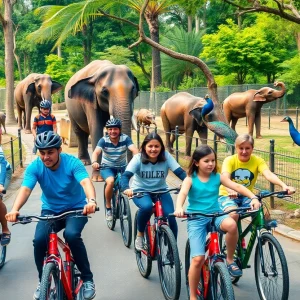 Cyclists participating in the Milwaukee County Zoo fundraiser event