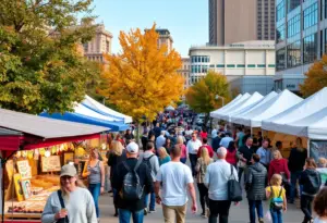 A collage of scenes from Milwaukee's October events, showcasing festivals and community gatherings.