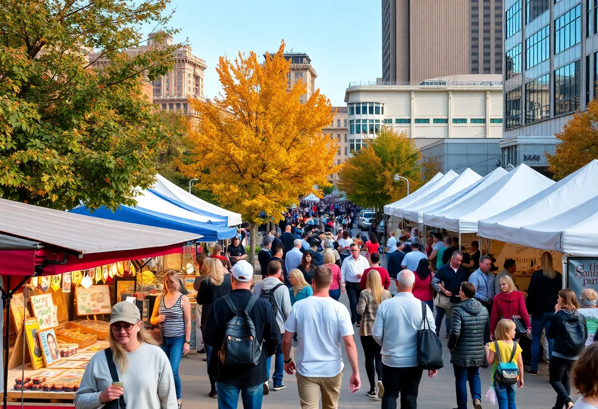A collage of scenes from Milwaukee's October events, showcasing festivals and community gatherings.