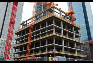 Construction site for Milwaukee County's new Public Safety Building.