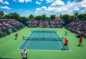 Players competing at the Milwaukee Tennis Classic
