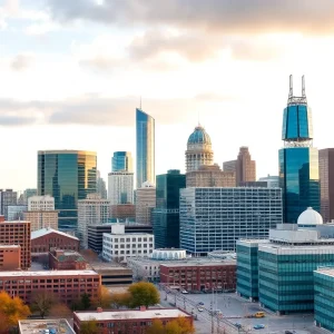 A view of the Milwaukee skyline depicting economic growth.
