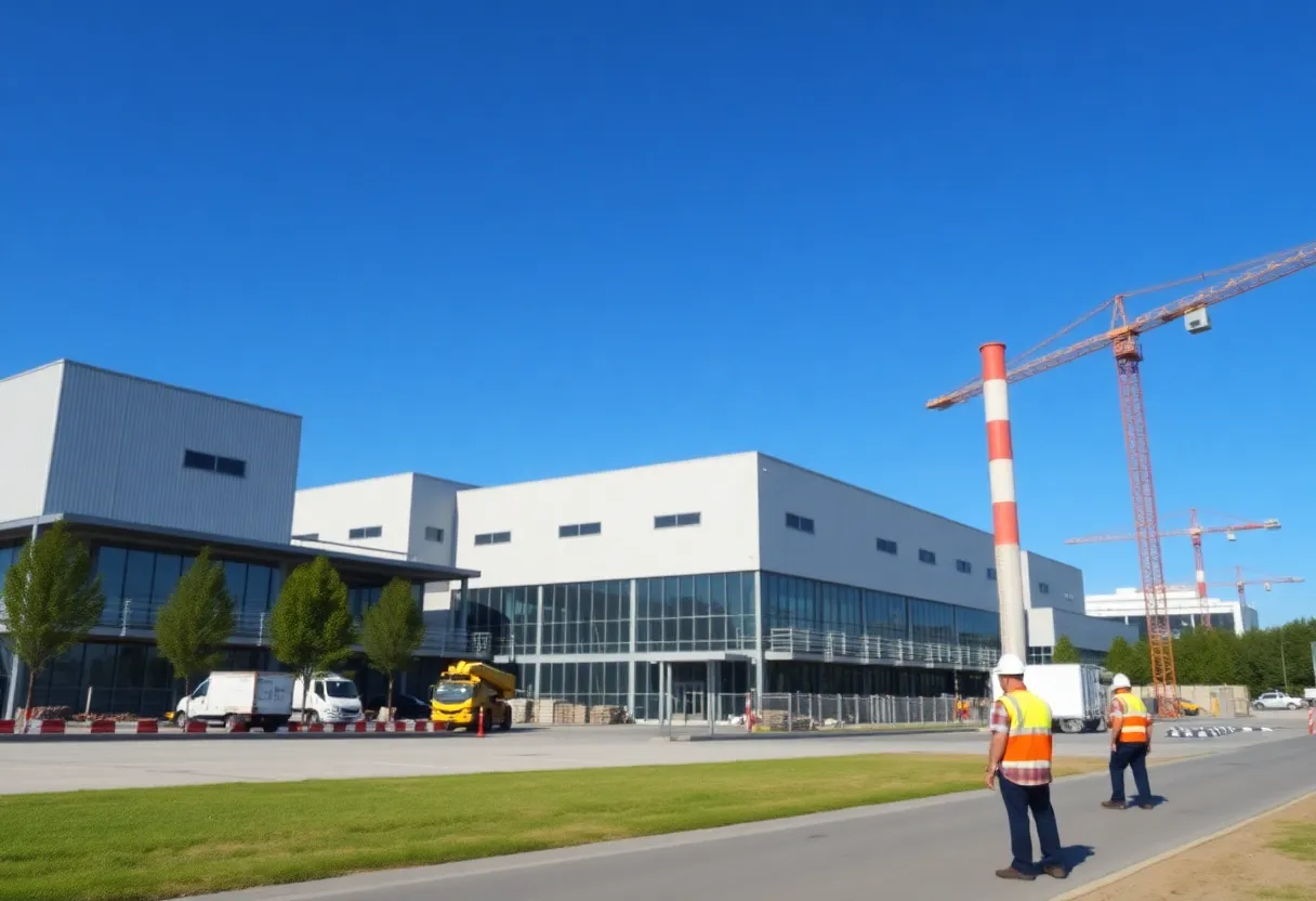 Image of an industrial building in Mukwonago, highlighting recent expansion