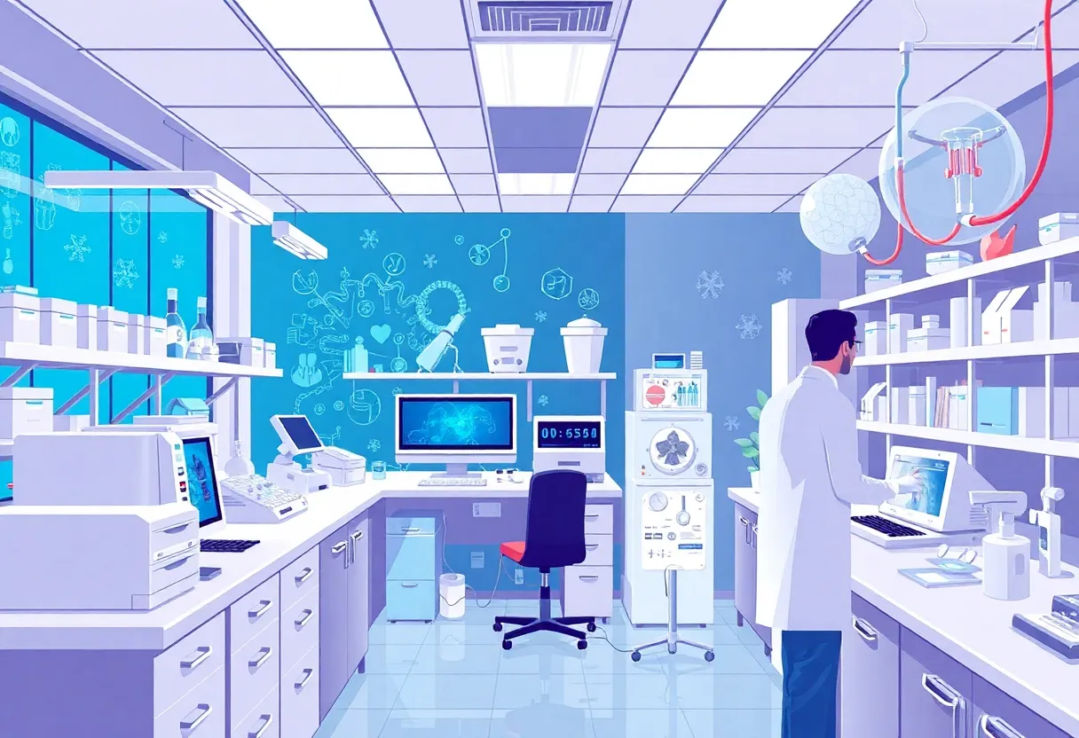 Research laboratory focused on respiratory therapy and spinal cord injuries