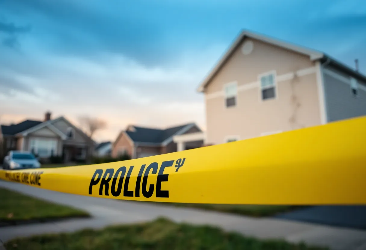 Police investigating a crime scene in South Milwaukee