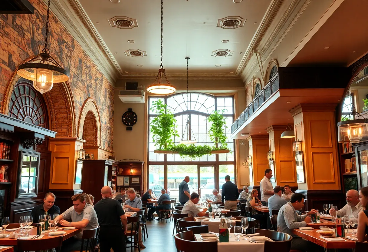 Inside view of Union House Restaurant in Genesee Depot