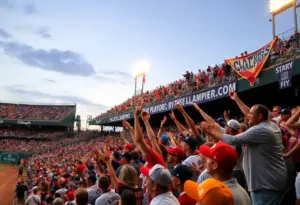 Milwaukee Brewers fans cheer after a playoff win
