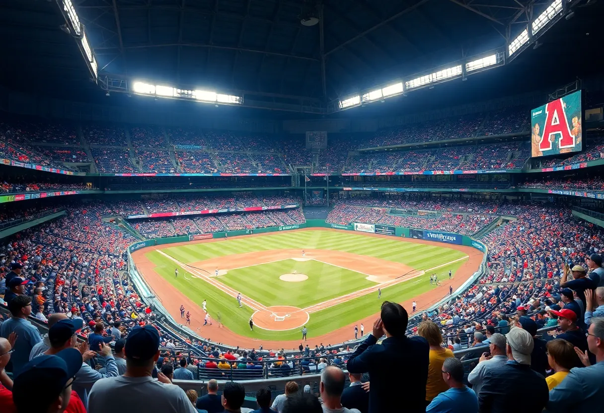 Fans at a Brewers game during a controversial incident