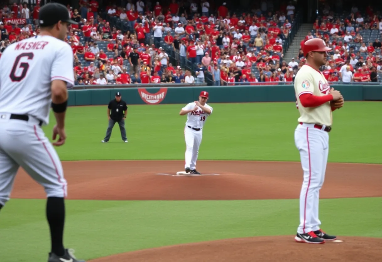 Brewers pitcher preparing to throw at NLDS against Cubs