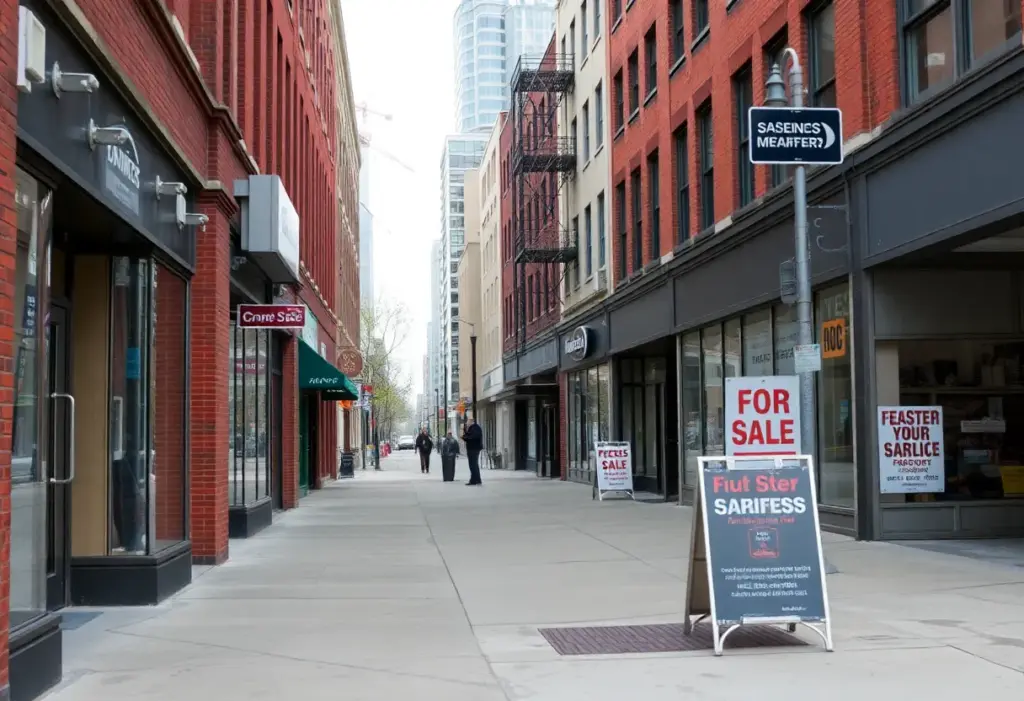 Closed storefronts on Milwaukee's east side