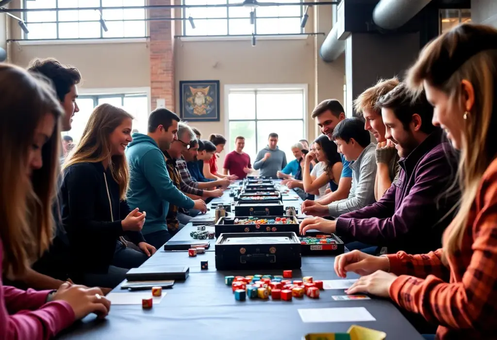 Community gathering at a gaming event