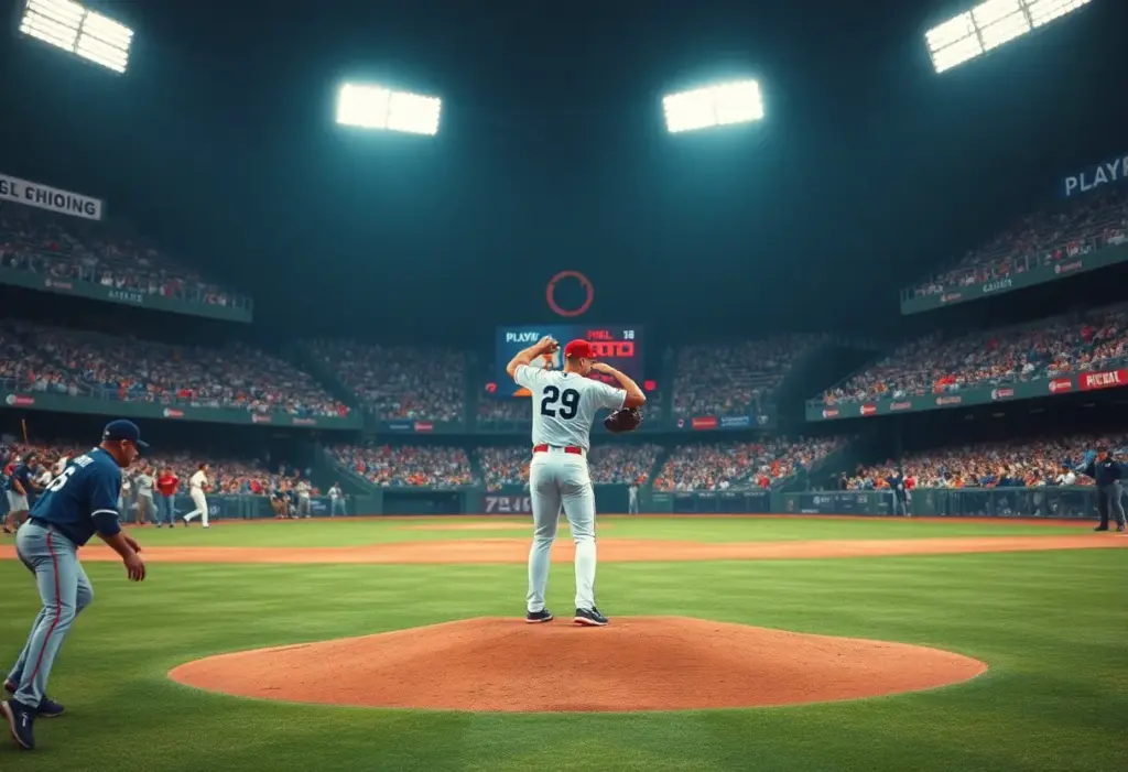 Image of Dodgers pitcher in action during NLCS Game 2