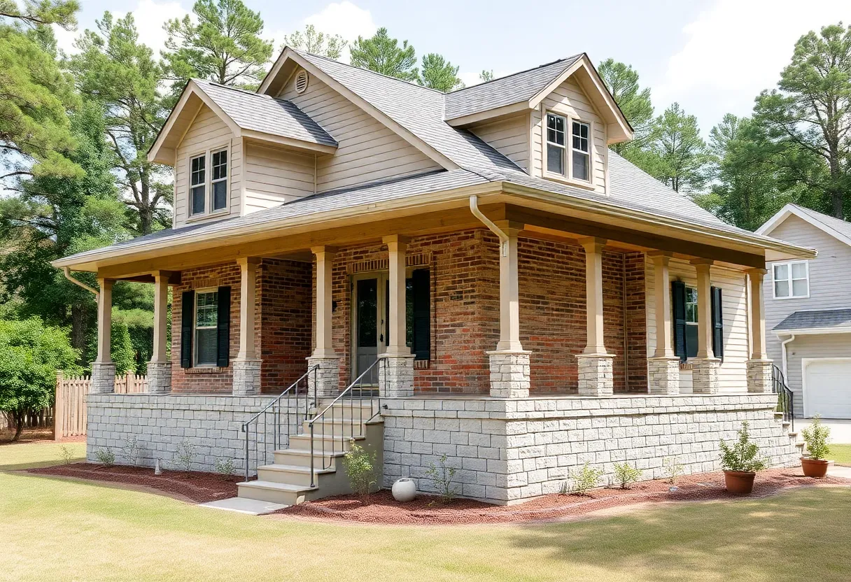 Well-maintained house highlighting structural integrity features