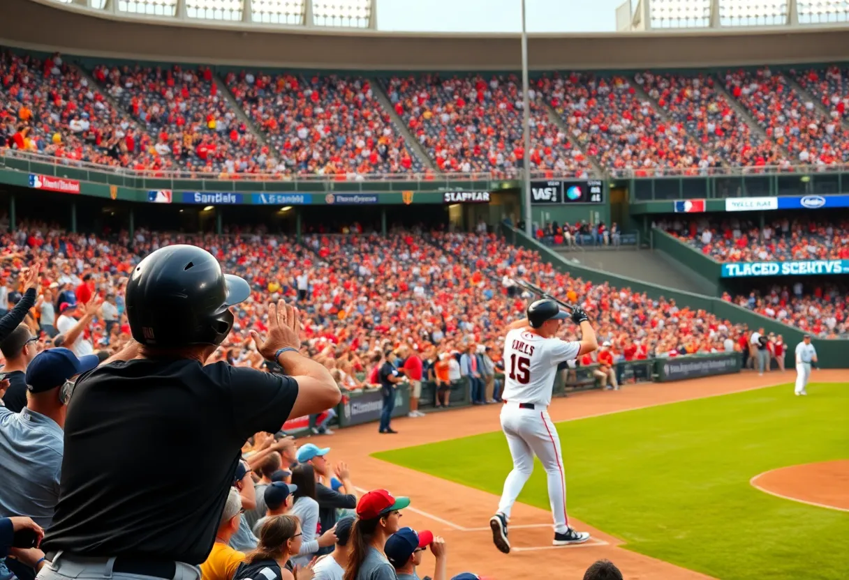 Milwaukee Brewers fans in the stands celebrating a postseason victory