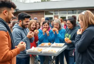 Teams participating in the Zizzo Group Donut Smackdown in Milwaukee.