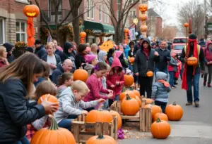 Families enjoying Halloween events in Milwaukee