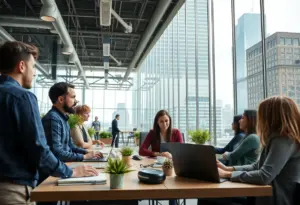 Collaborative workspace in Milwaukee Innovation District