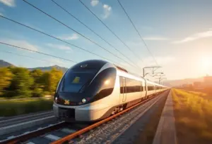 New Milwaukee rail system with modern trains
