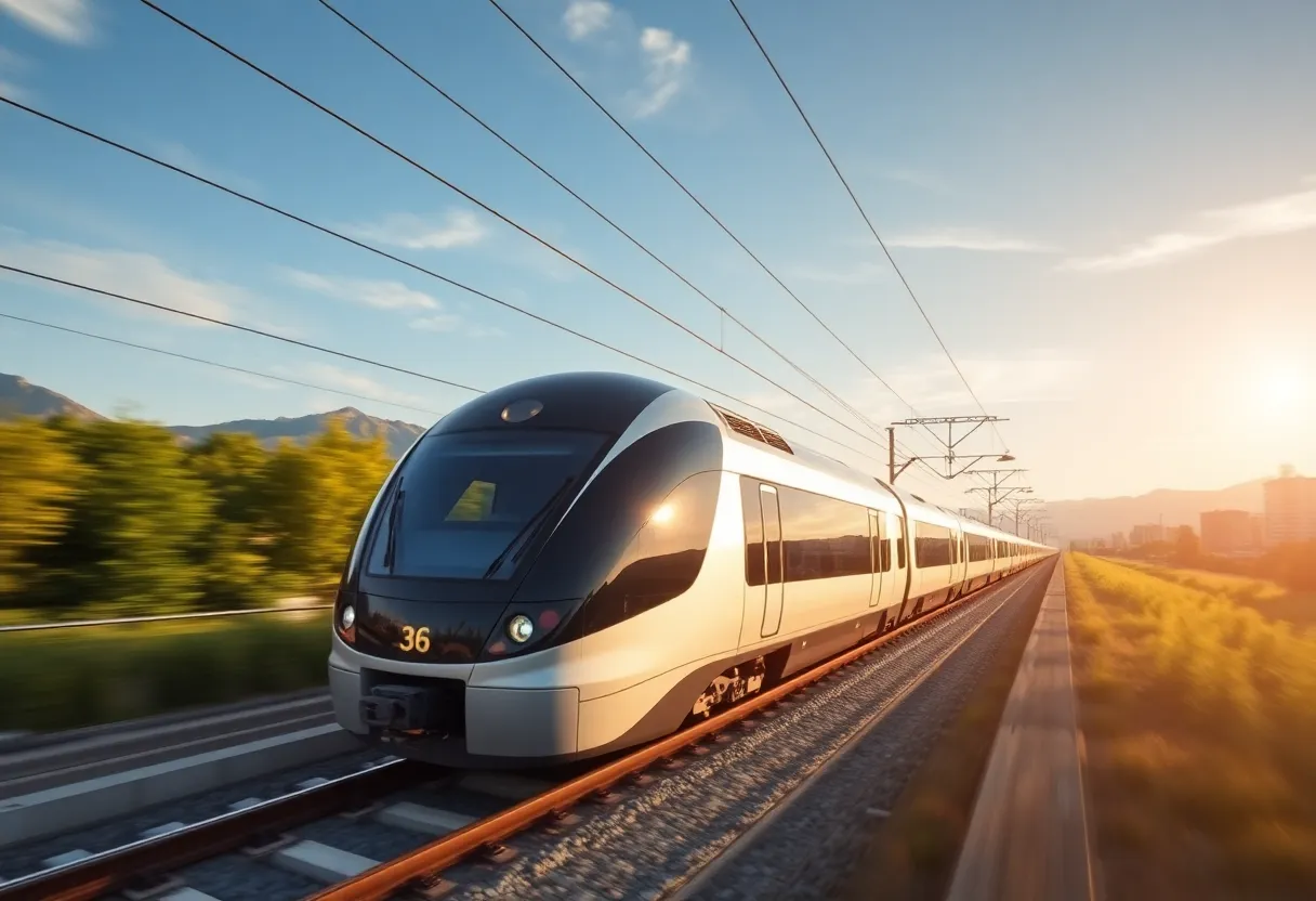 New Milwaukee rail system with modern trains
