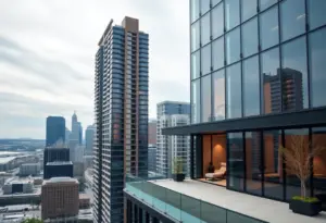 Luxury condominium at University Club Tower in Milwaukee