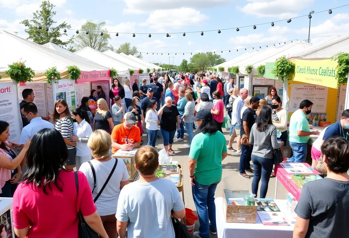 Community members participating in health events in Milwaukee.