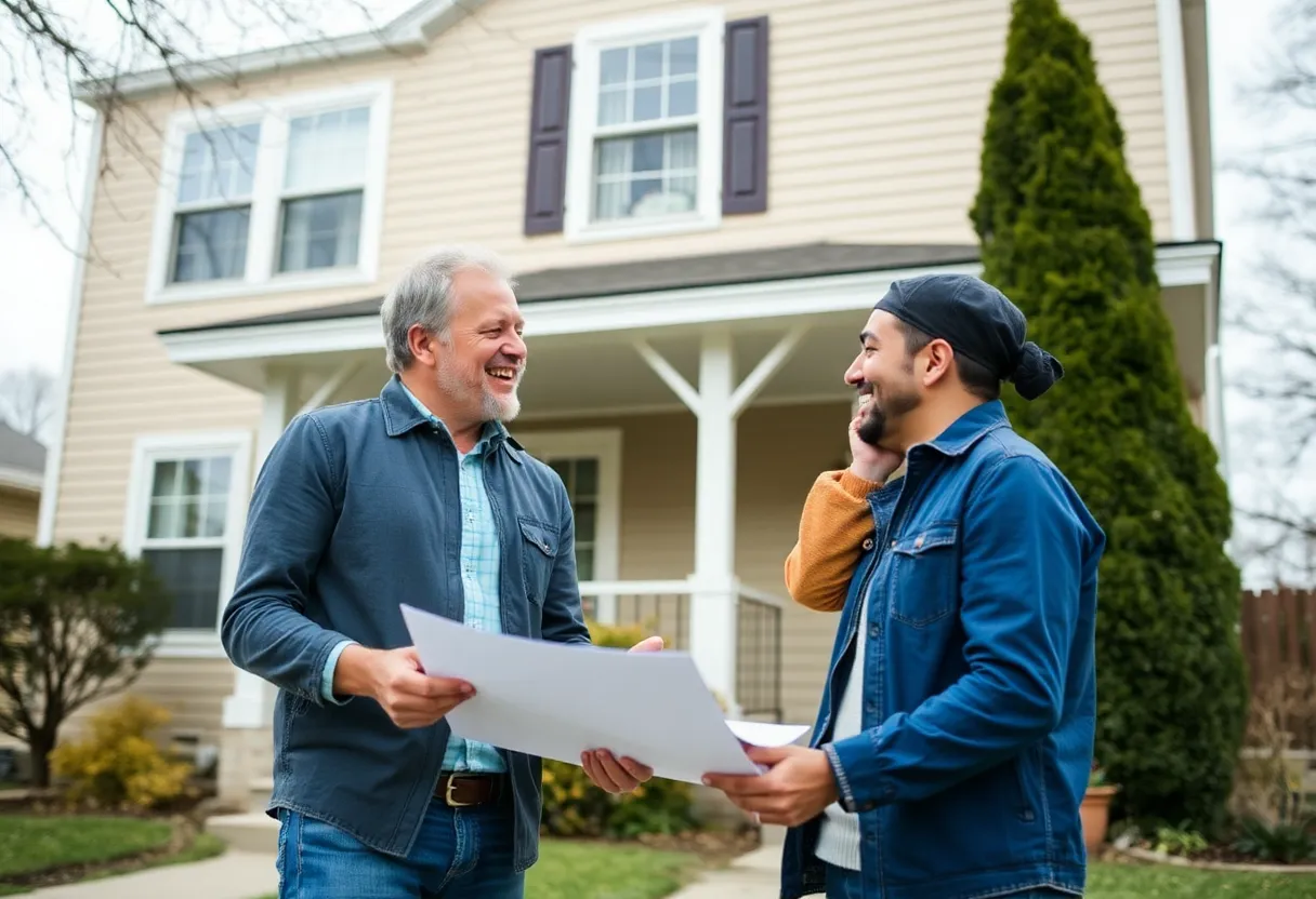 Couple discussing home buying in Milwaukee